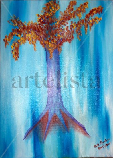 Gaia II Oil Canvas Floral Painting