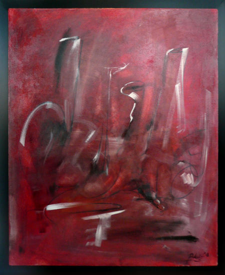 Bodegón en rojo Oil Canvas Still Life Paintings