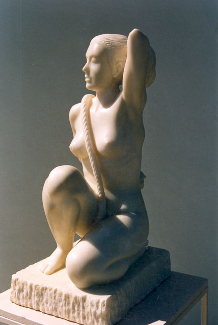 Mujer con cuerda...