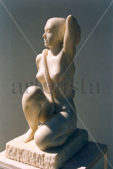 Mujer con cuerda piedra Piedra Figurativa