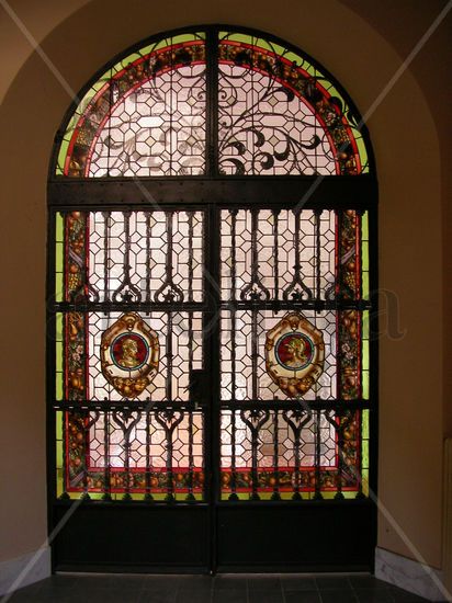 Palacio de Valparaiso Stained glass Canvas Landscaping