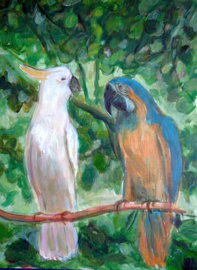 Pareja curiosa Oil Canvas Others