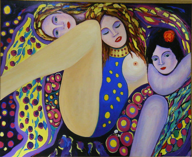 Inocencia Sensualidad Sensatez Acrylic Canvas Figure Painting