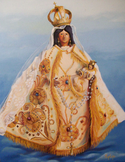 virgen del rosario de yauca Oil Canvas Landscaping