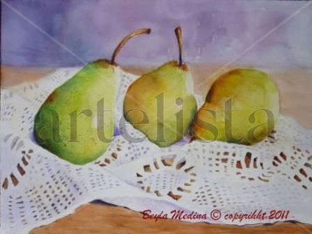 Peras en crochet
