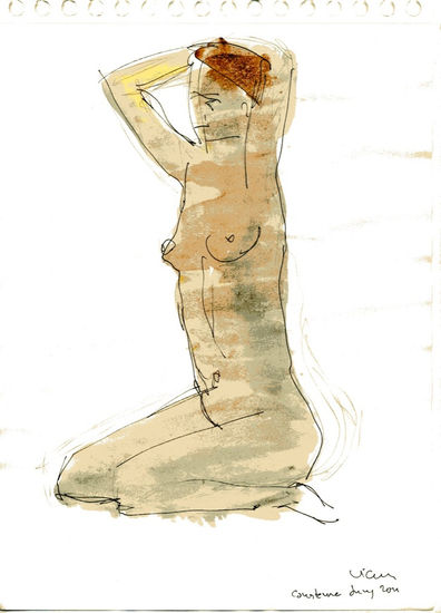 Constanza_03 Watercolour Paper Nude Paintings