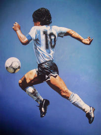 Oleo de Diego Maradona