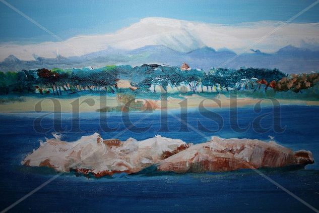 vista Mar i Montanya l'Escala Oil Canvas Landscaping