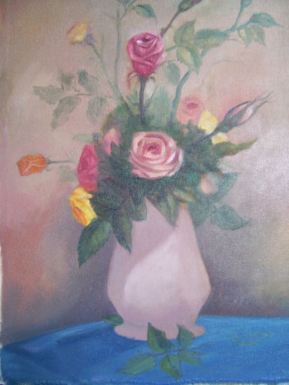 flores Oil Canvas Still Life Paintings