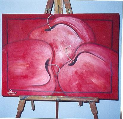 3 manzanas  rojas
