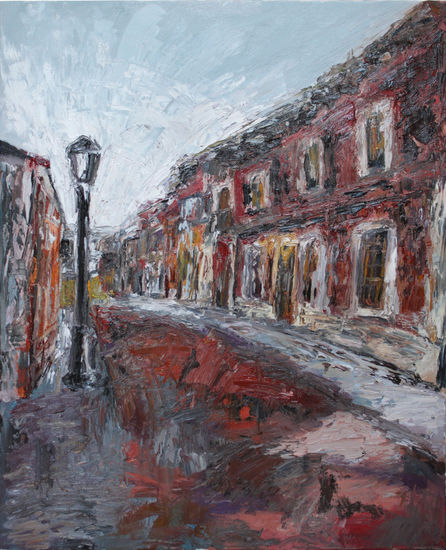 Calle Real, Laguna de Duero Oil Canvas Landscaping