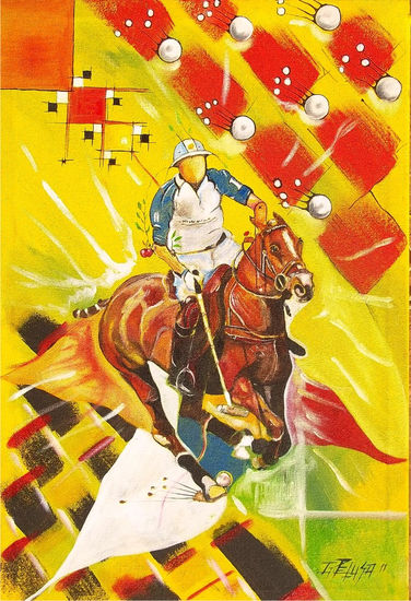 "Polo" Oil Canvas Sports