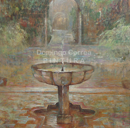 Fuente del Alcazar de Sevilla Oil Canvas Landscaping