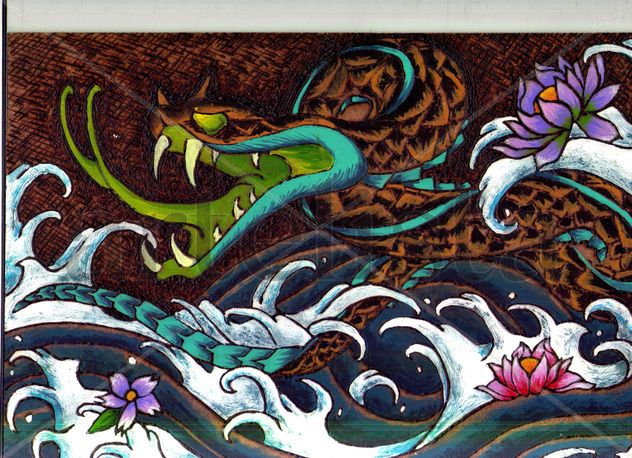 SNAKE AND FLOWERS