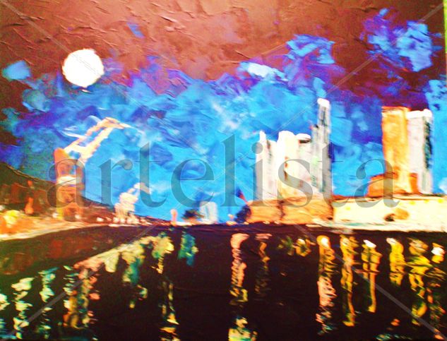 noche porteña Acrylic Panel Landscaping