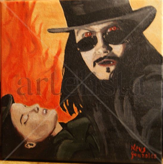 Drácula Acrylic Canvas Portrait