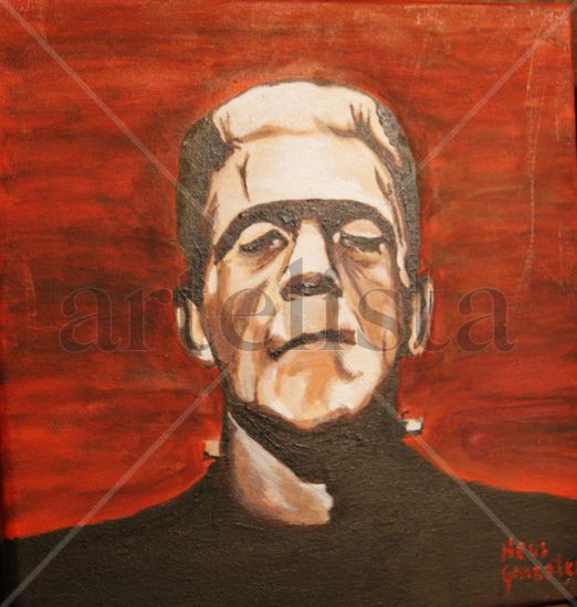 Frankenstein Acrylic Canvas Portrait