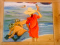 En la playa. Copia de Sorolla.