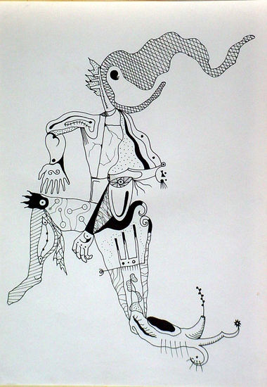 st Pencil (Black) Paper Figure Painting