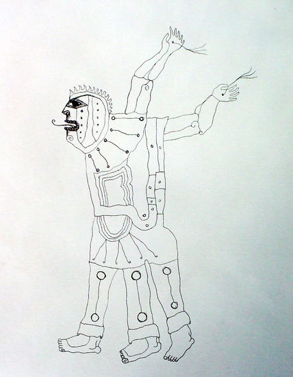 st Pencil (coloured) Paper Figure Painting