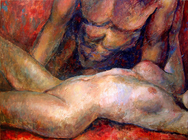 Intimidad Acrylic Canvas Nude Paintings