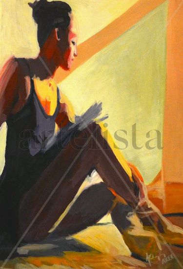 En la ventana Oil Card Figure Painting