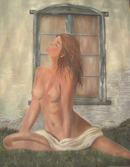 De cara al sol Oil Canvas Figure Painting