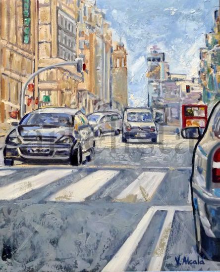 Gran Vía Oil Canvas Landscaping