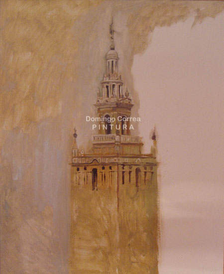 Giralda, atsmósfera Oil Canvas Landscaping