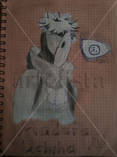 Madara Uchiha Carboncillo