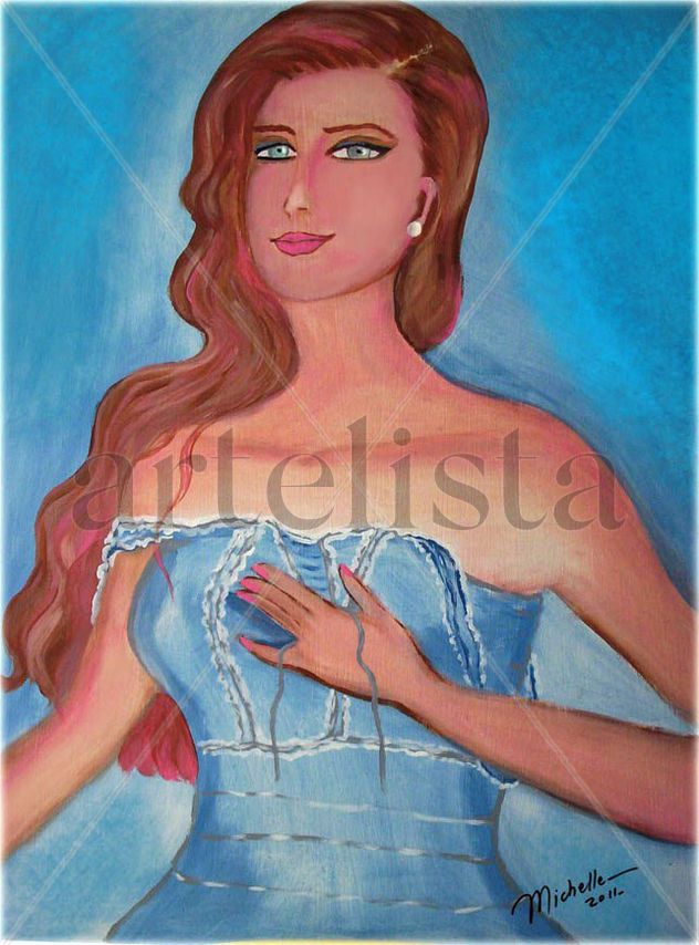 Dama en azul