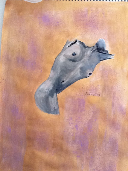 A nude woman