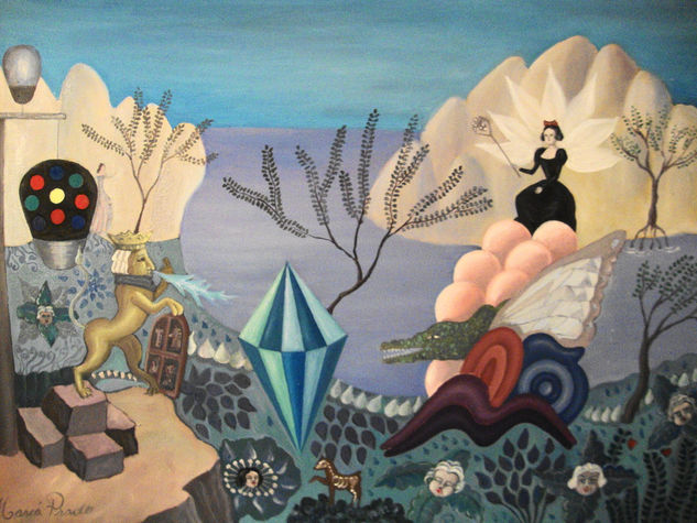 BLANCANIEVES SUPER-STAR Óleo Lienzo Paisaje