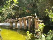 Columnas sobre agua