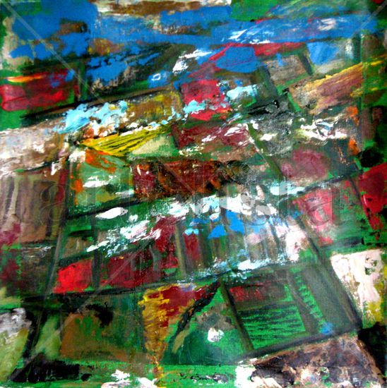 En el cielo lll, 2010 Mixed media Canvas Landscaping