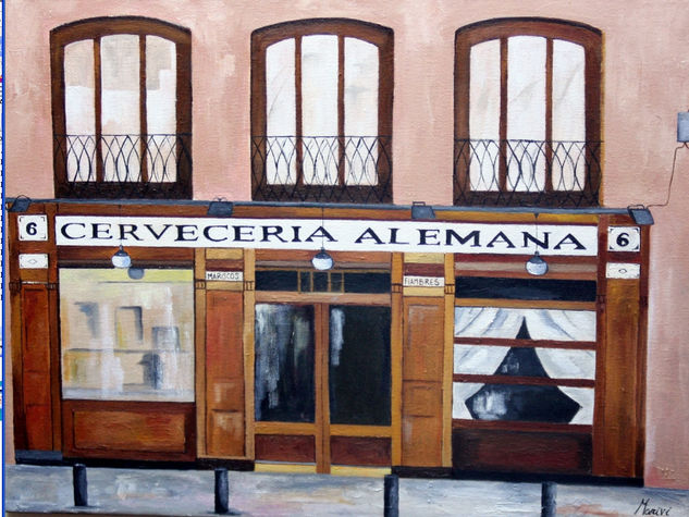 cerveceria alemana Oil Canvas Others