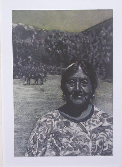 Mujer mapuche 