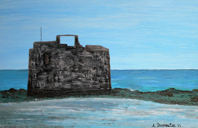 Castillo de San Cristobal Acrylic Panel Landscaping