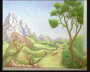 primavera-4 estaciones Oil Canvas Landscaping