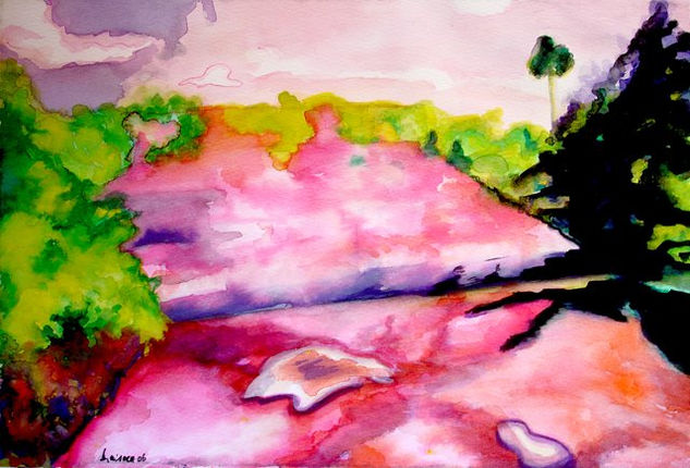 Suave Corriente Watercolour Card Landscaping