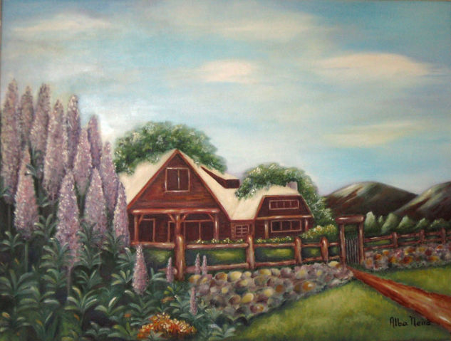 Paisaje del sur argentino Oil Canvas Landscaping