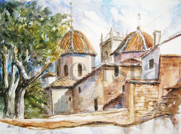 Cupulas de la Iglesia Watercolour Paper Landscaping