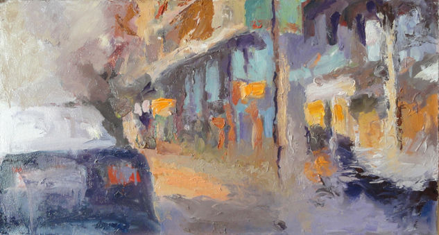 Composición urbana Oil Canvas Landscaping