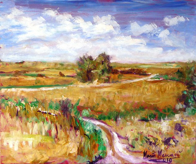 Camino en el páramo Oil Canvas Landscaping