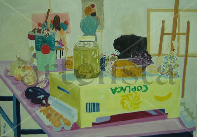 Taller de Antonio 1 Oil Canvas Still Life Paintings