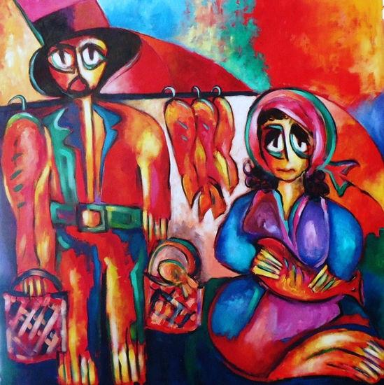 PESCADORES Oil Canvas Figure Painting