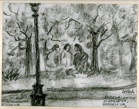 apunte en el parque...