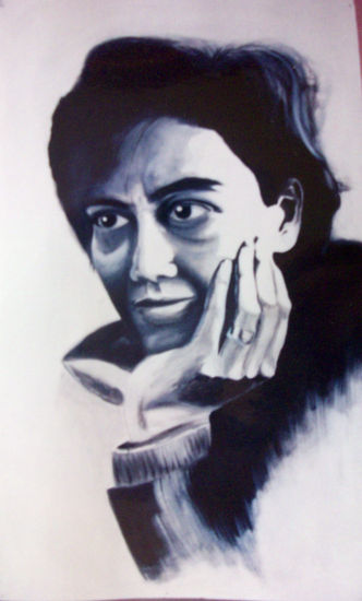 Alejandra Oil Panel Portrait