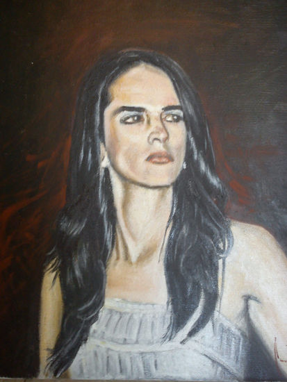 Claudia Oil Canvas Portrait