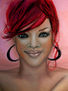 Rihanna, detalle del rostro